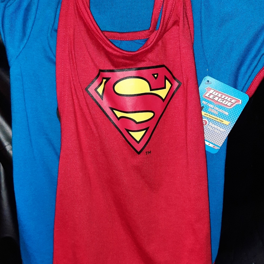 XL superman dog costume